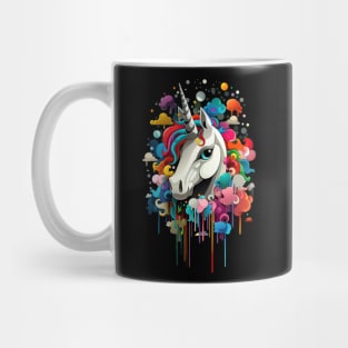 Color Splash Unicorn - Vibrant Paint Drip Art Mug